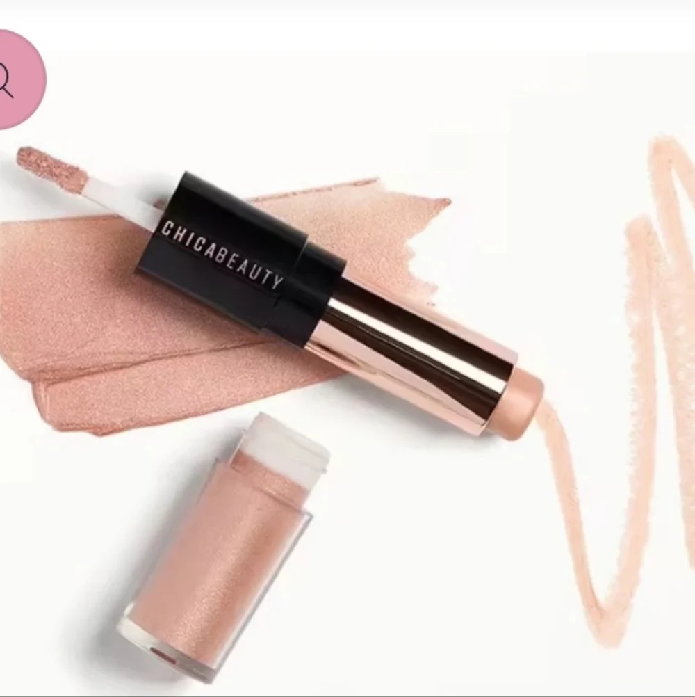 Chica Beauty Chica Glow Highlighter Duo: Rose Glow, 3.5ml Liquid+3.5g Stick, NIB - Picture 2 of 3